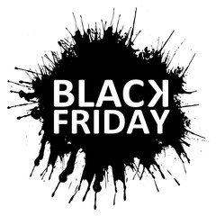Abstract Vector Black Friday, water spray illustration.