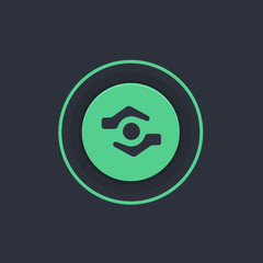 Modern Circle App Button