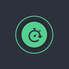 Modern Circle App Button