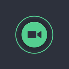 Modern Circle App Button