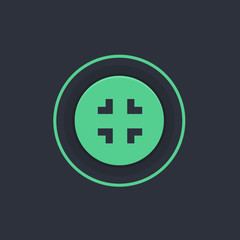 Modern Circle App Button