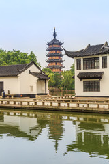 Fototapeta premium Chinese classical architecture landscape