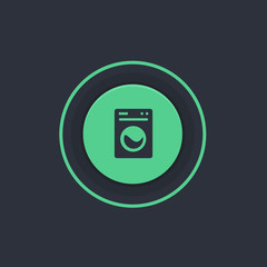 Modern Circle App Button