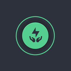 Modern Circle App Button