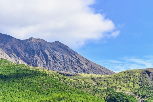 Beautiful Scenery of Sakurajima Volcano