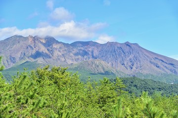 Beautiful Scenery of Sakurajima Volcano 