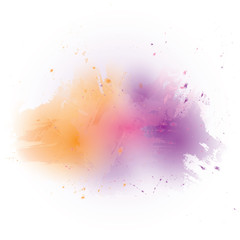 Vector watercolor imitation multicolored splash background