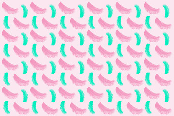coconut leaves on pink background bright summer style. - Seamless pattern.