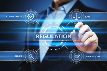 Regulation Compliance Rules Law Standard Business Technology concept