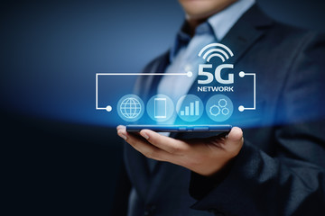 5G Network Internet Mobile Wireless Business concept