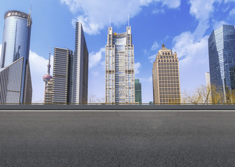 Urban architecture landscape road and skyline