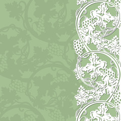 white lace from grapes with shadow