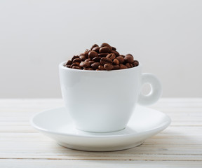 coffee beans on a white background