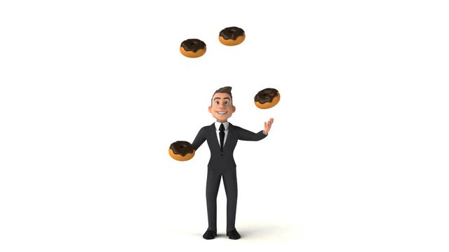 Fun businessman - 3D Animation