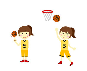 バスケットボール　女の子