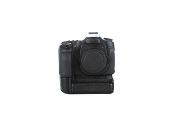 Digital slr isolated on a white background