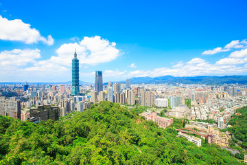 Obraz premium panorama miasta tajpej