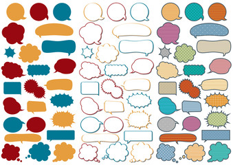 吹き出しセット 1