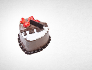 cake or chocolate cake on a background.