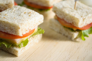 healty sandwich breakfast in the morning