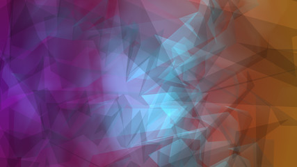 Random shape particles abstract art