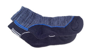 Two pairs of the different dark men's thermal socks