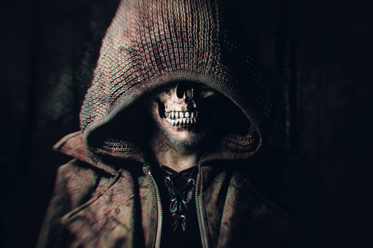 Male Zombie with Hood looking friendly
