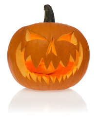 Halloween scary pumpkin lights from inside.