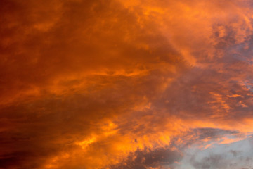 Red Sunset Clouds
