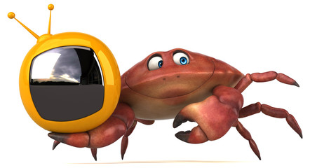 Fun crab - 3D Illustration