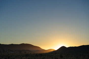 Sunrise over Joshua Tree National Park