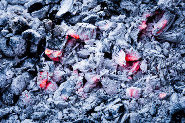 Burnt coal ash