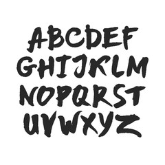 Calligraphy A-Z Uppercase Letters