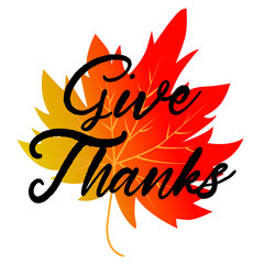 Give Thanks, Typography and Background design