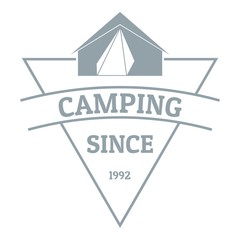 Camping logo, vintage style
