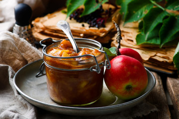 Homemade Caramel  apples pie filling
