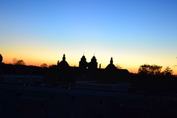 Fototapeta na wymiar Landschaften , Sonnenuntergang
