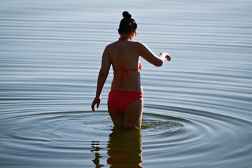 Woman in the water