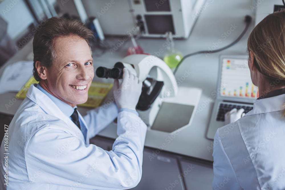 Canvas Prints laboratory scientists working