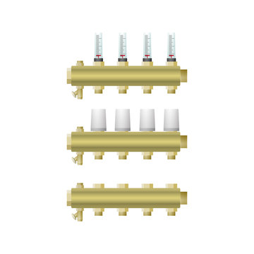 A set of collectors for Central heating.