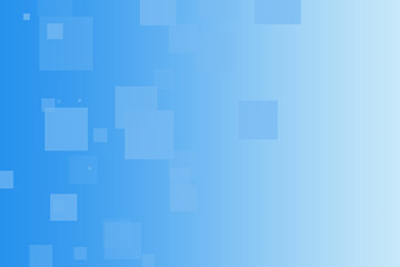 Obraz premium Fondo azul minimalista con degradado y cuadrados.