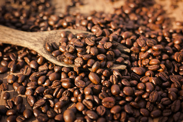 roasted coffee beans, can be used as a background.