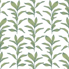 Branches. Hand drawing. Vector Seamless Pattern