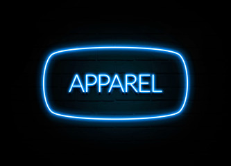 Apparel  - colorful Neon Sign on brickwall