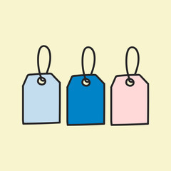 Vector of stationery doodle style