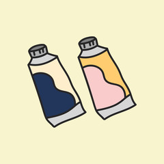 Vector of stationery doodle style