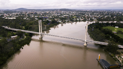 View of the Eleanor Schonell Bridge in West End, Brisbane © Rob D Wildlife