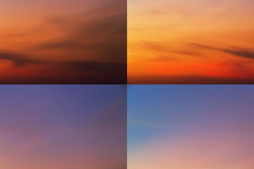 tropical sunset Sky background. Clouds