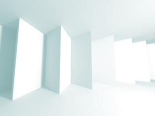 Fototapeta premium White Architecture Construction Modern Interior Background
