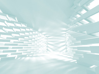 Futuristic White Architecture Design Background